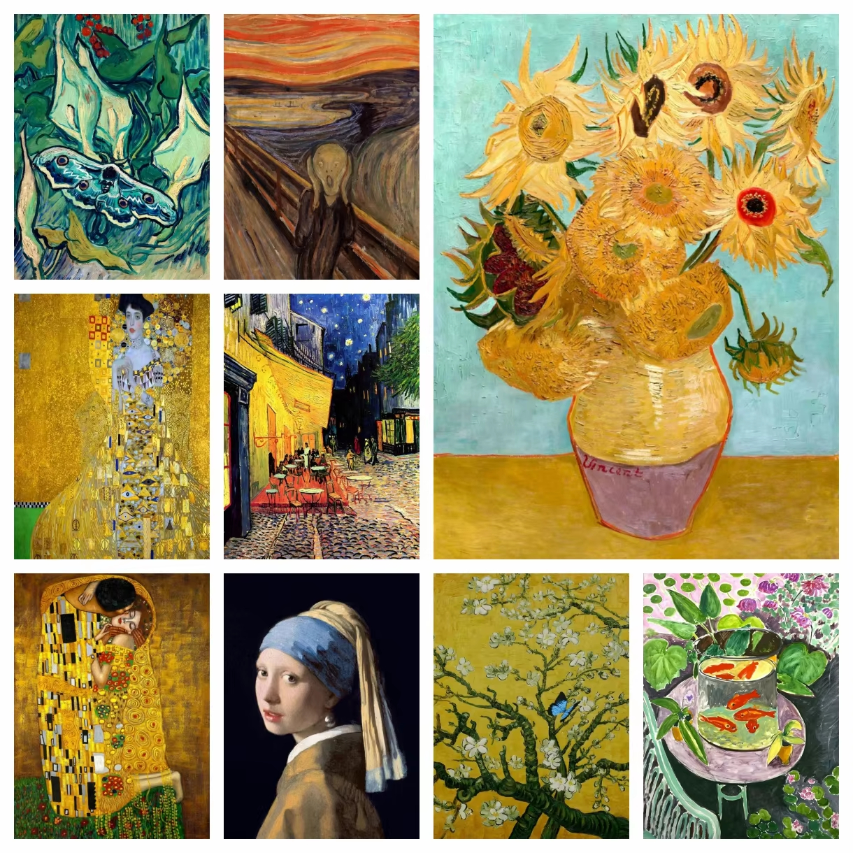 Art Portfolio Bag - Famous Artist Salvador Dali,Van Gogh,Gustav Klimt
