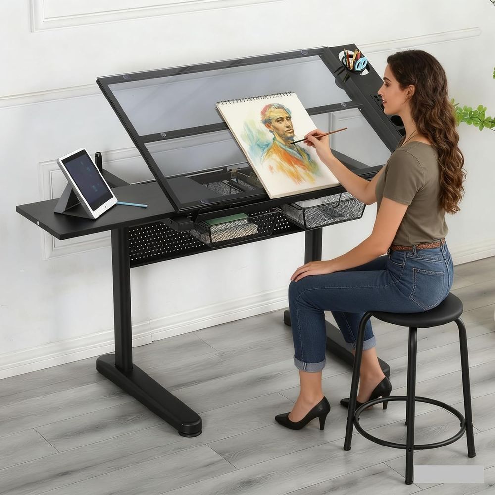 Art & Craft Kortingscode - Adjustable Height Art Table with Storage
