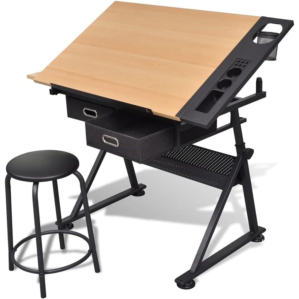 Art & Craft Kortingscode - Adjustable Height Drafting Table with Storage