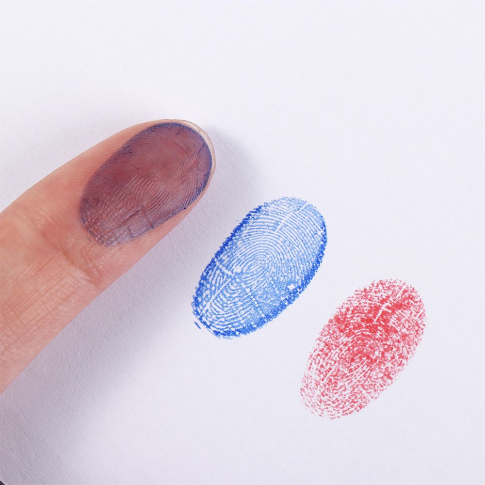 Stamping Ink Pad - Red Blue Black Mini Fingerprint Ink