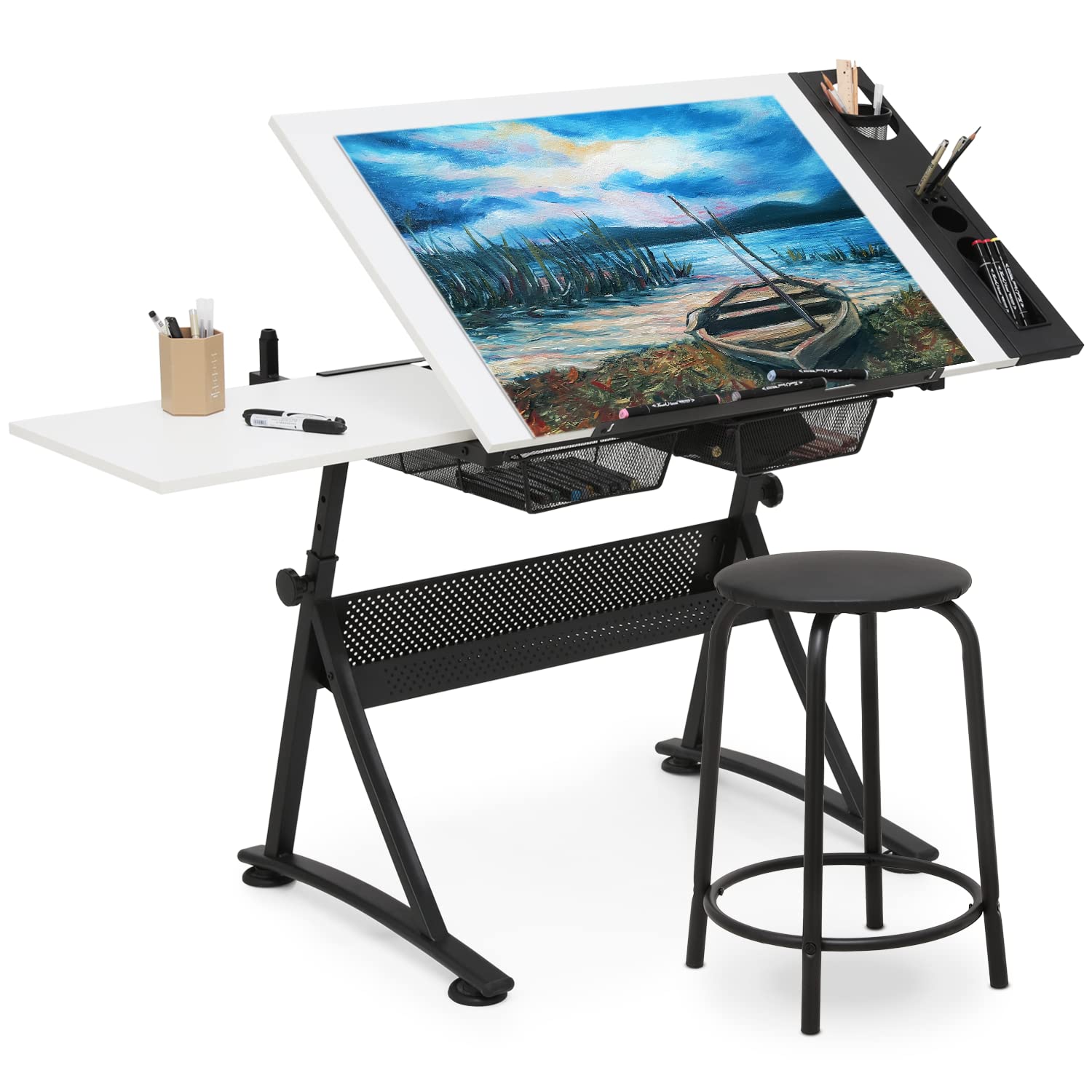 Art & Craft Kortingscode - Art Deco Drafting Table, Height-Adjustable, Tiltable