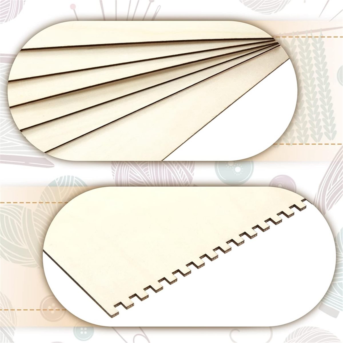 18 Pcs Beginners Wooden Notche - Art Craft Tools recensione e prezzo