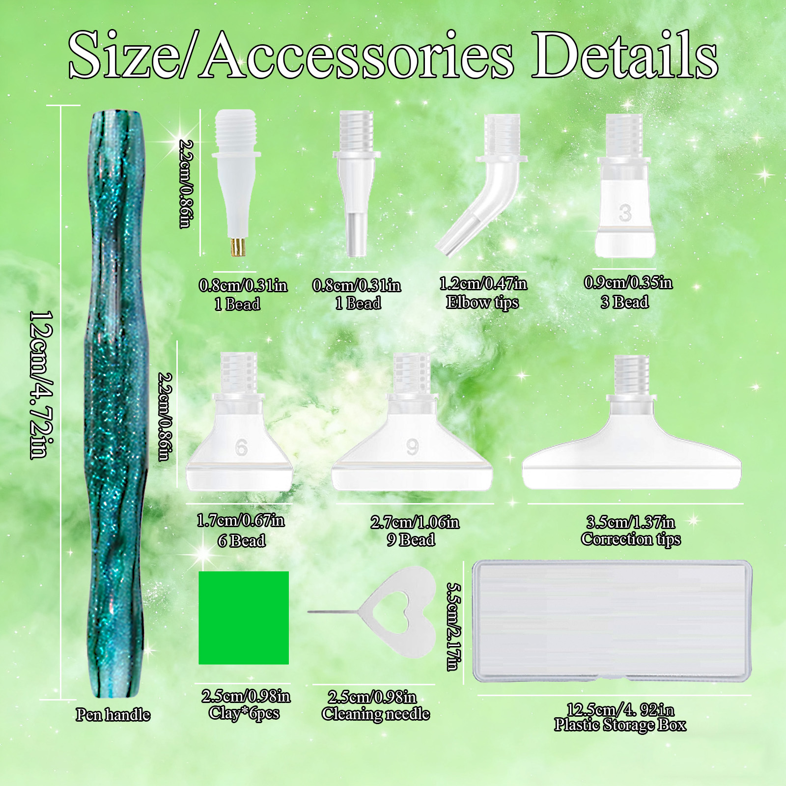 Diamond Paintbrush Set (Green) - Art Craft Tools recensione e prezzo