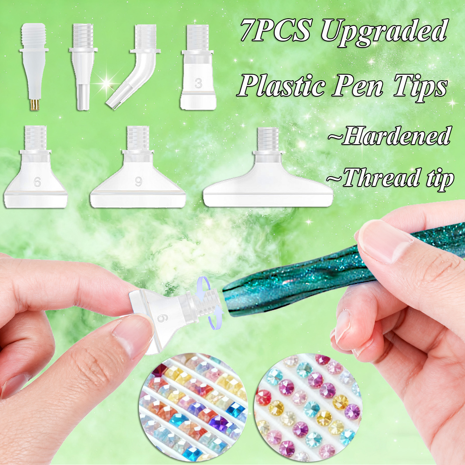 Diamond Paintbrush Set (Green) - Art Craft Tools recensione e prezzo