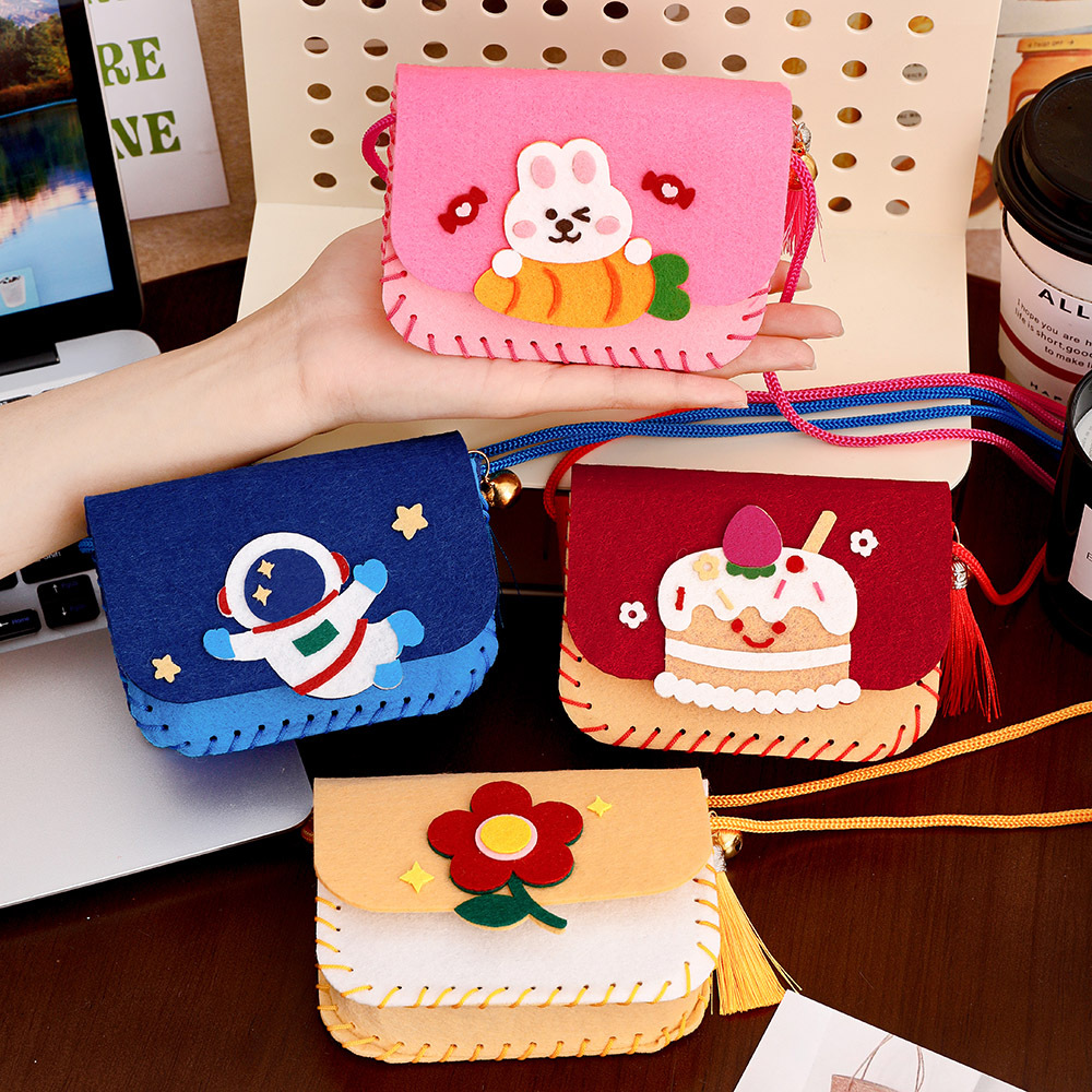 4pcs DIY Felt Animal Bag Craft - Art Craft Kindergarten recensione e prezzo