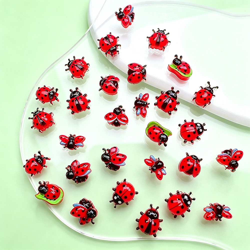 50pcs Cute Cartoon Ladybug Nai - Art Craft Ladybug recensione e prezzo