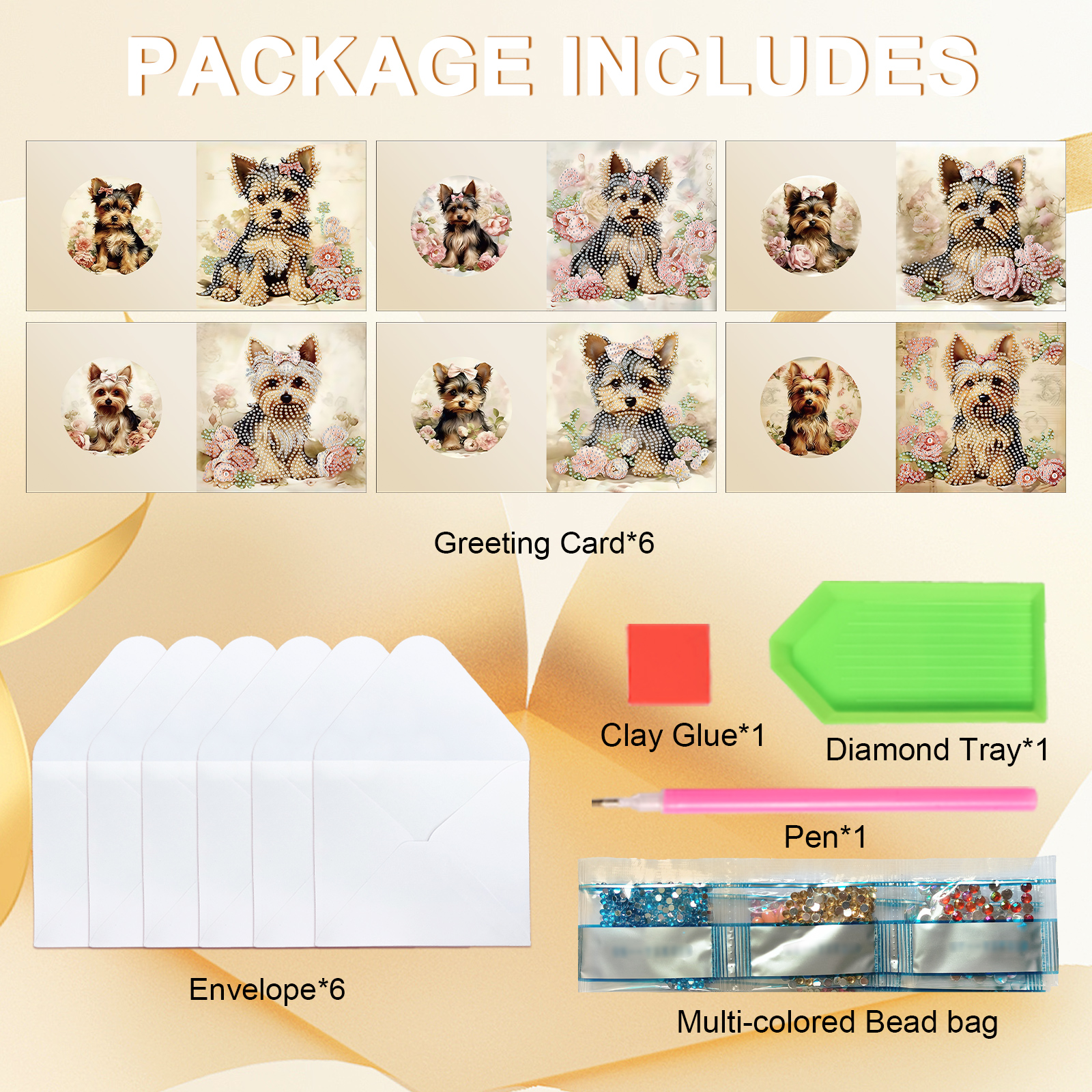 6Pcs Diamond Painting Greeting - Art Craft Kit recensione e prezzo