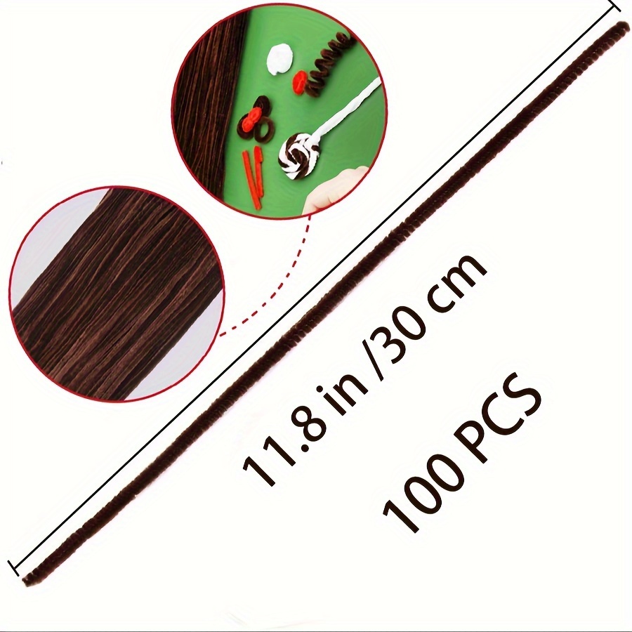 100 Pcs Coffee Pipe Cleaners,P - Art Craft Shop recensione e prezzo
