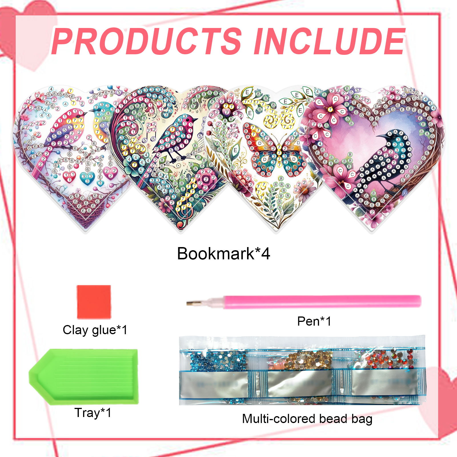 4PCS Diamond Painting Heart Sh - Art Craft Kit recensione e prezzo