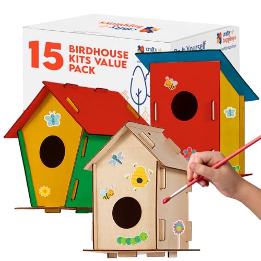 Kit - Unfinished Wood Bird Hou - Art Craft Kit recensione e prezzo