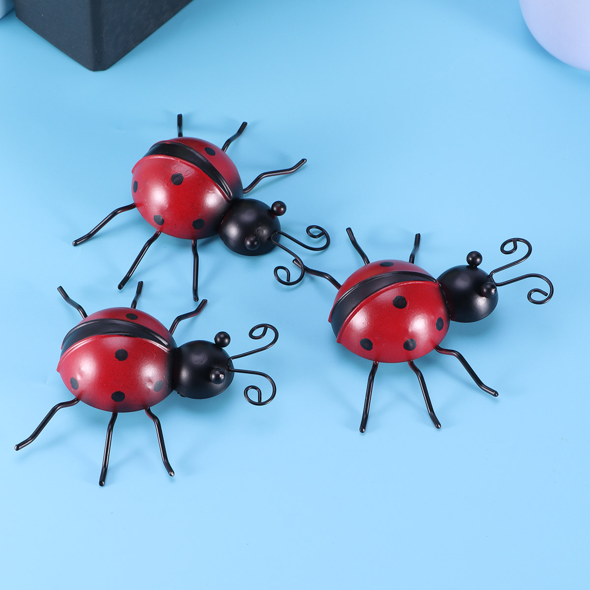 3Pcs Ladybug Wall Mounted Meta - Art Craft Ladybug recensione e prezzo