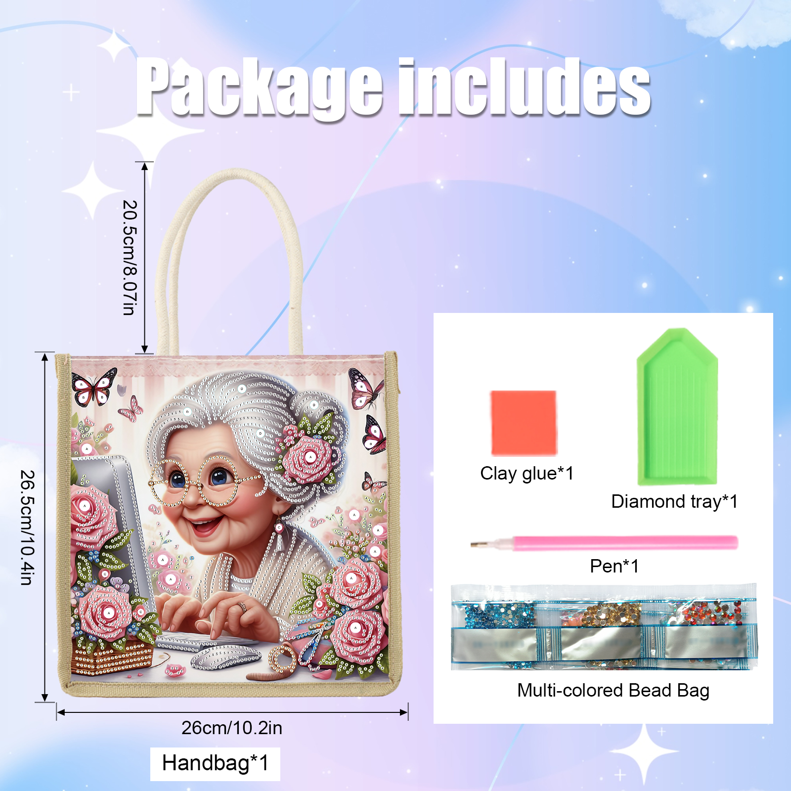 Diamond Art Painting Handbag K - Art Craft Kit recensione e prezzo