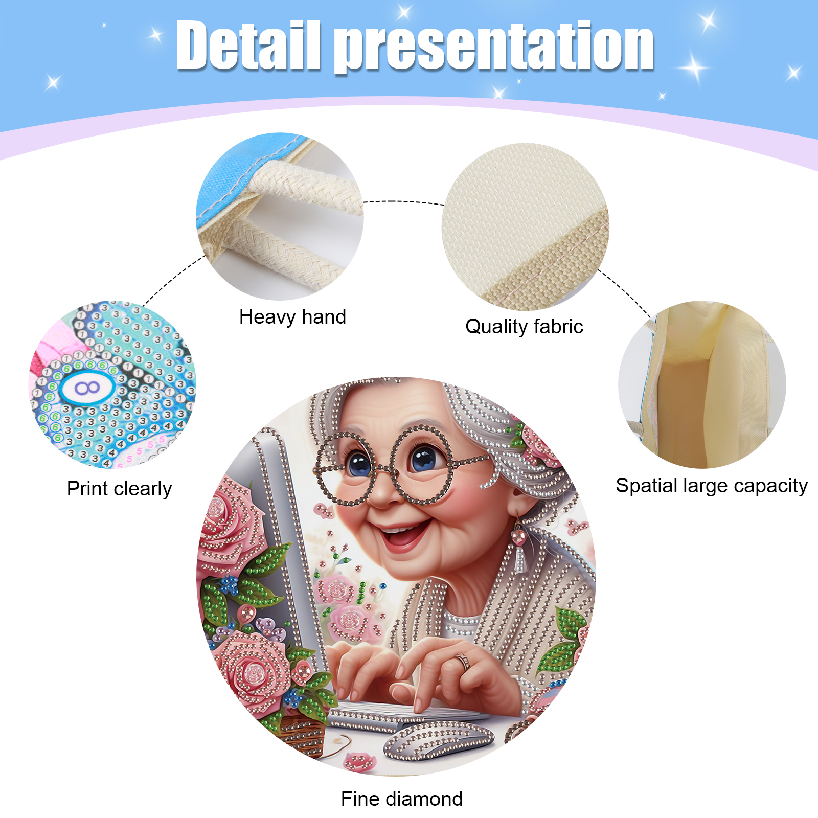 Diamond Art Painting Handbag K - Art Craft Kit recensione e prezzo