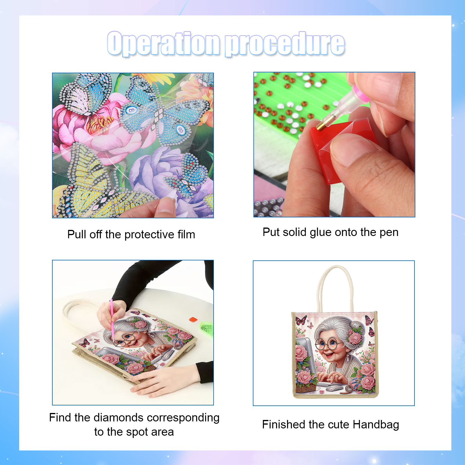 Diamond Art Painting Handbag K - Art Craft Kit recensione e prezzo