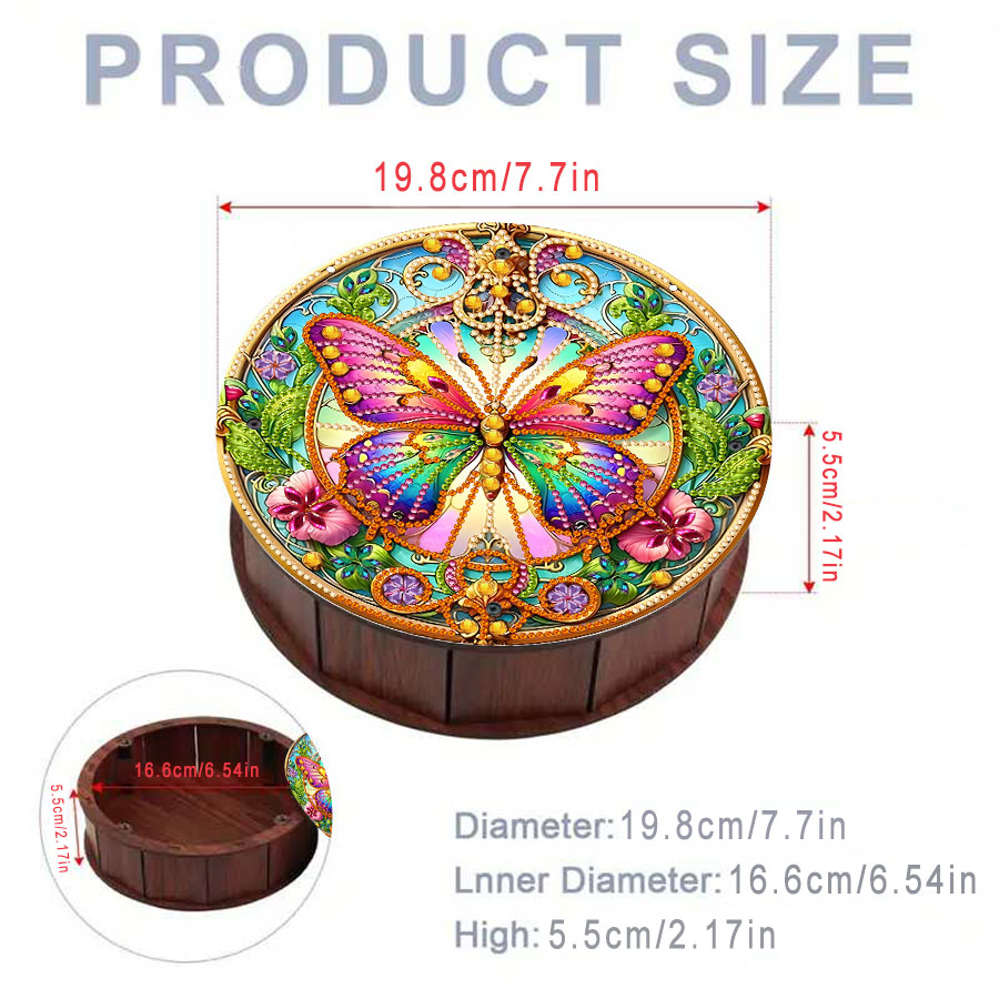 A set of round storage boxes w - Art Craft Butterfly recensione e prezzo