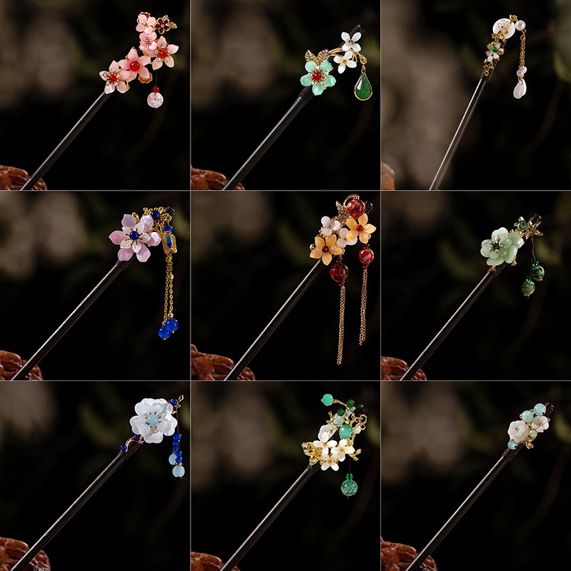 1Pc Wooden Hairpin Headdress f - Art Craft Shop recensione e prezzo