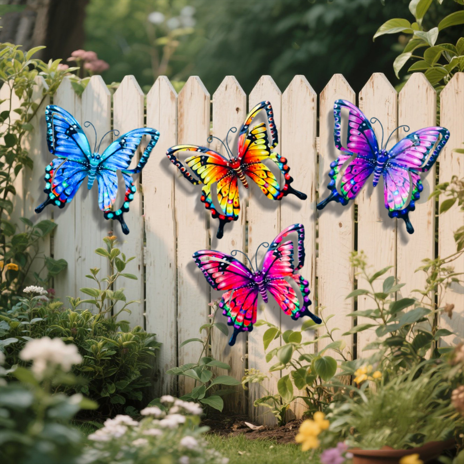 4pcs Iron Butterfly Wall Decor - Art Craft Butterfly recensione e prezzo
