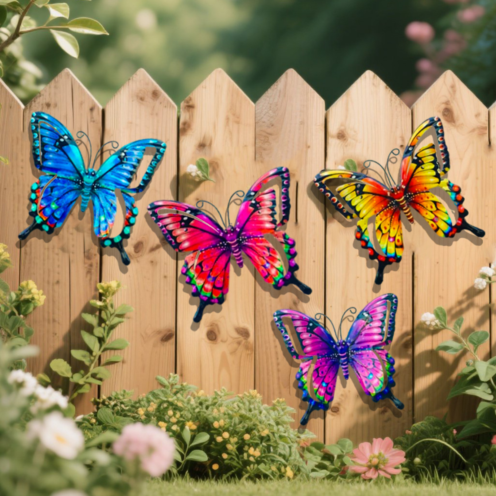 4pcs Iron Butterfly Wall Decor - Art Craft Butterfly recensione e prezzo