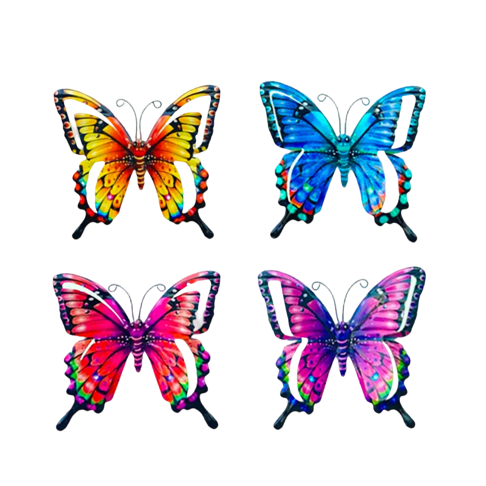 4pcs Iron Butterfly Wall Decor - Art Craft Butterfly recensione e prezzo