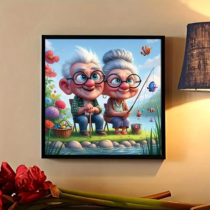 Grandparents Fishing Diamond P - Art Craft Adult recensione e prezzo