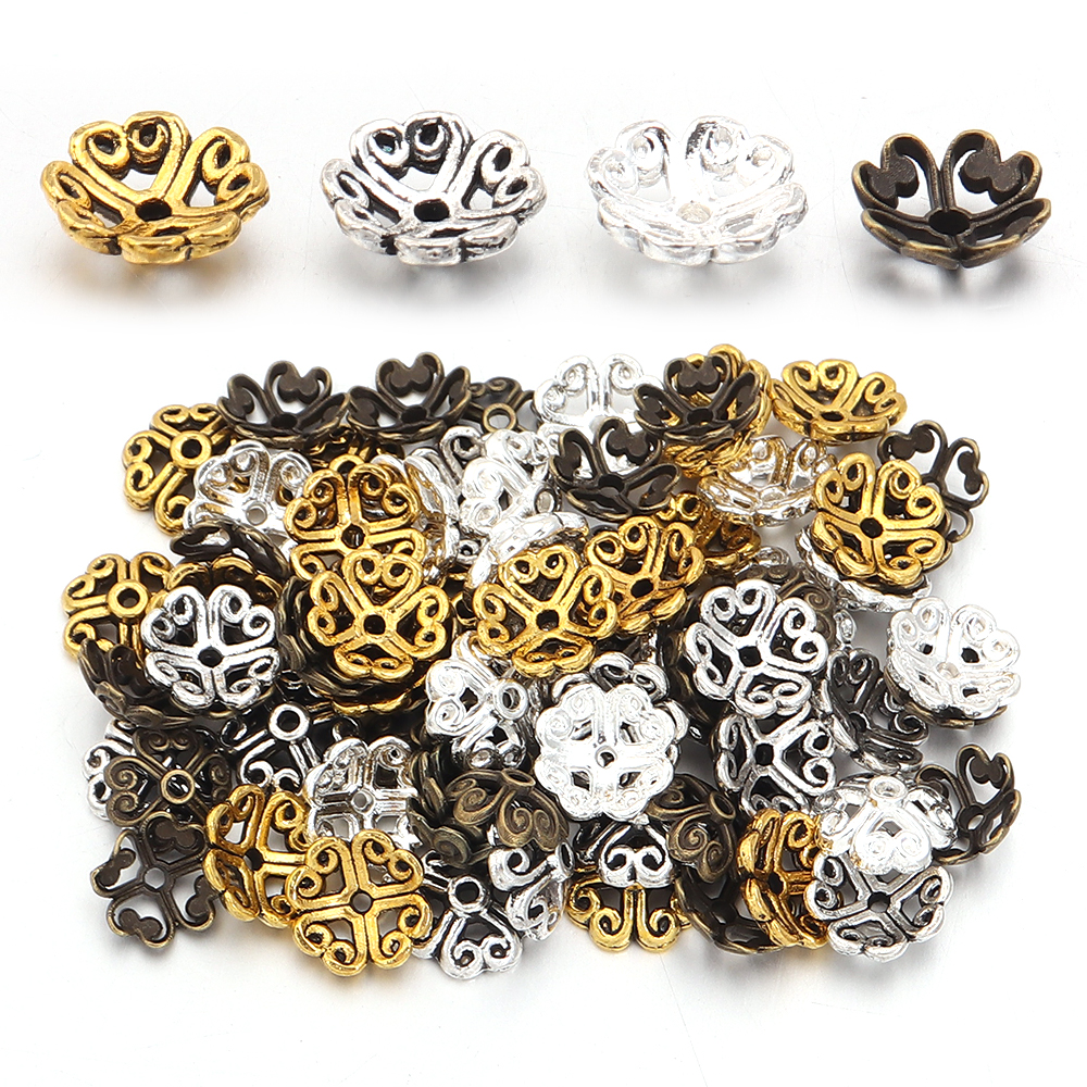 100pcs/lot Antique Silver Colo - Art Craft Flower recensione e prezzo