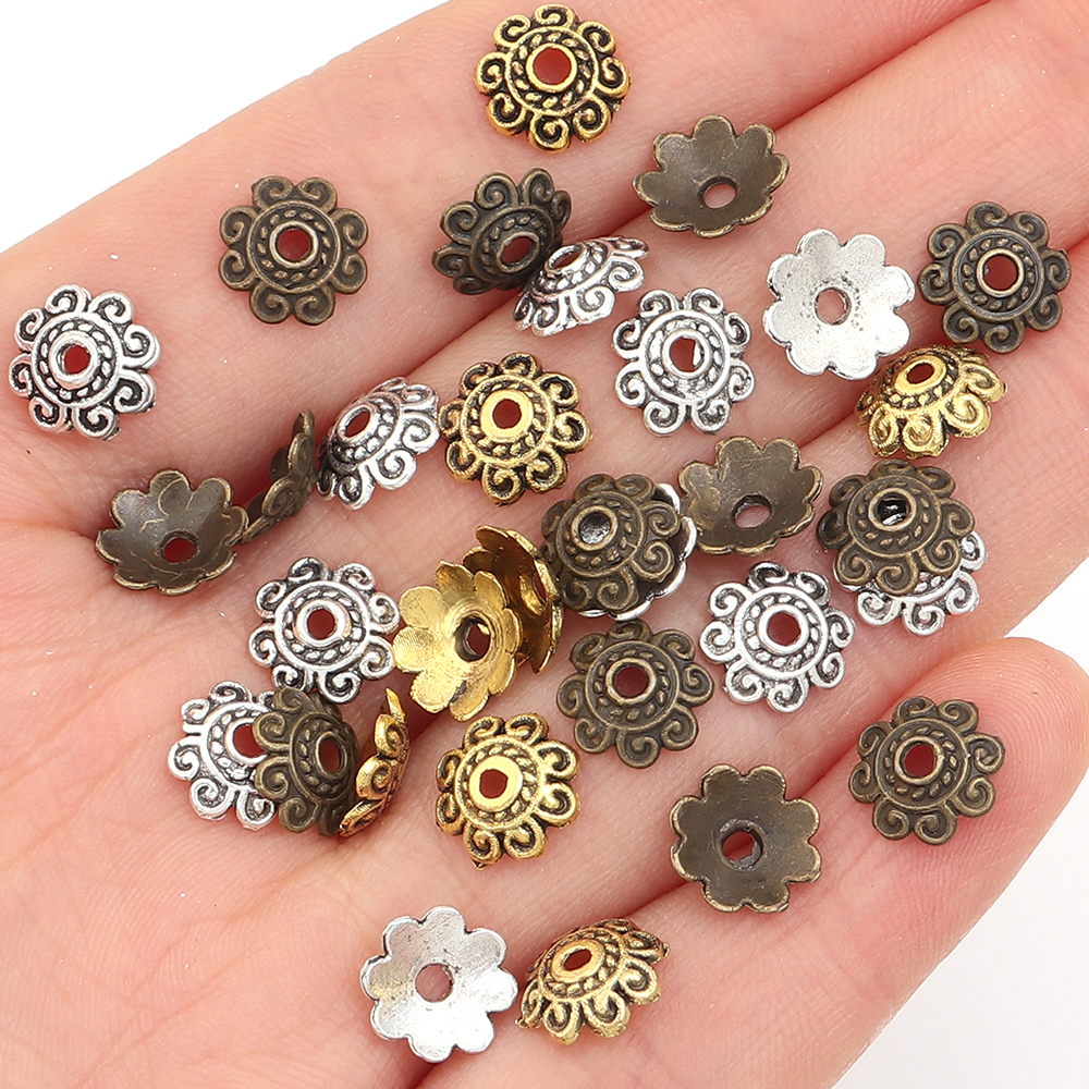 100pcs/lot Antique Silver Colo - Art Craft Flower recensione e prezzo