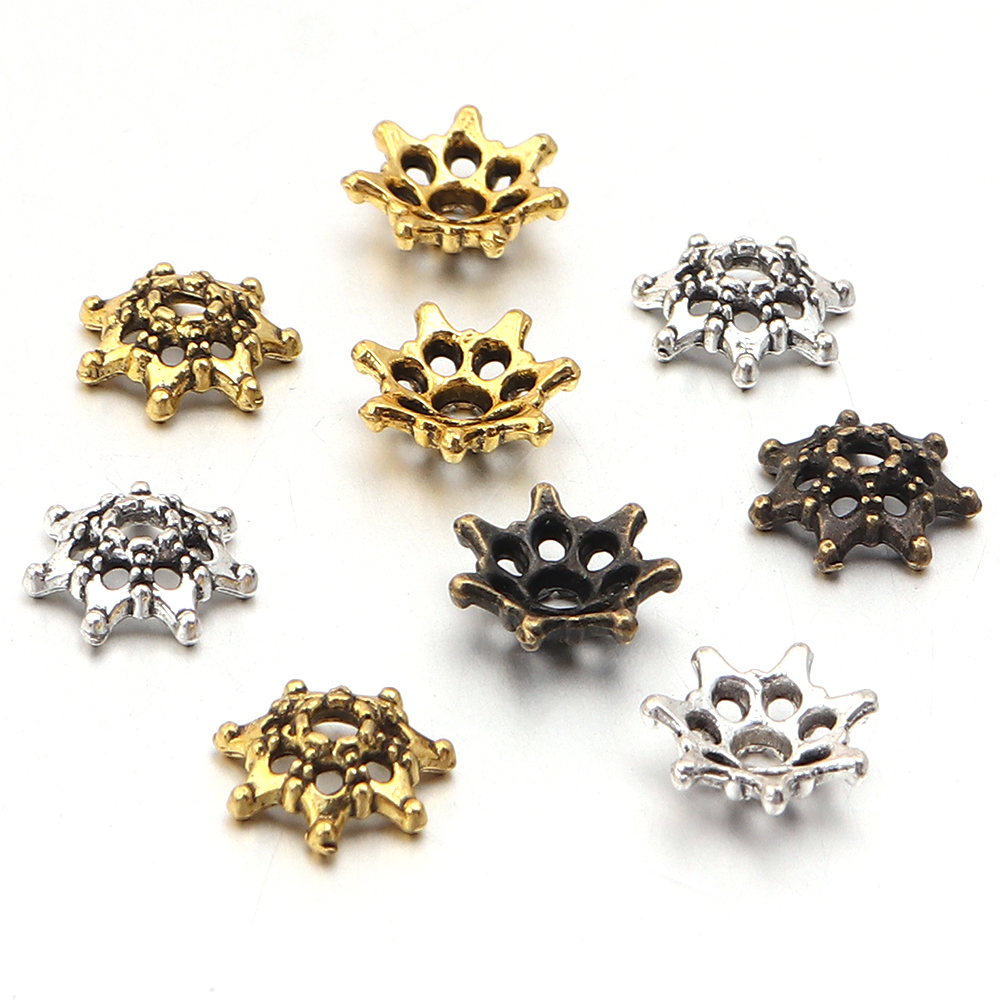 100pcs/lot Antique Silver Colo - Art Craft Flower recensione e prezzo