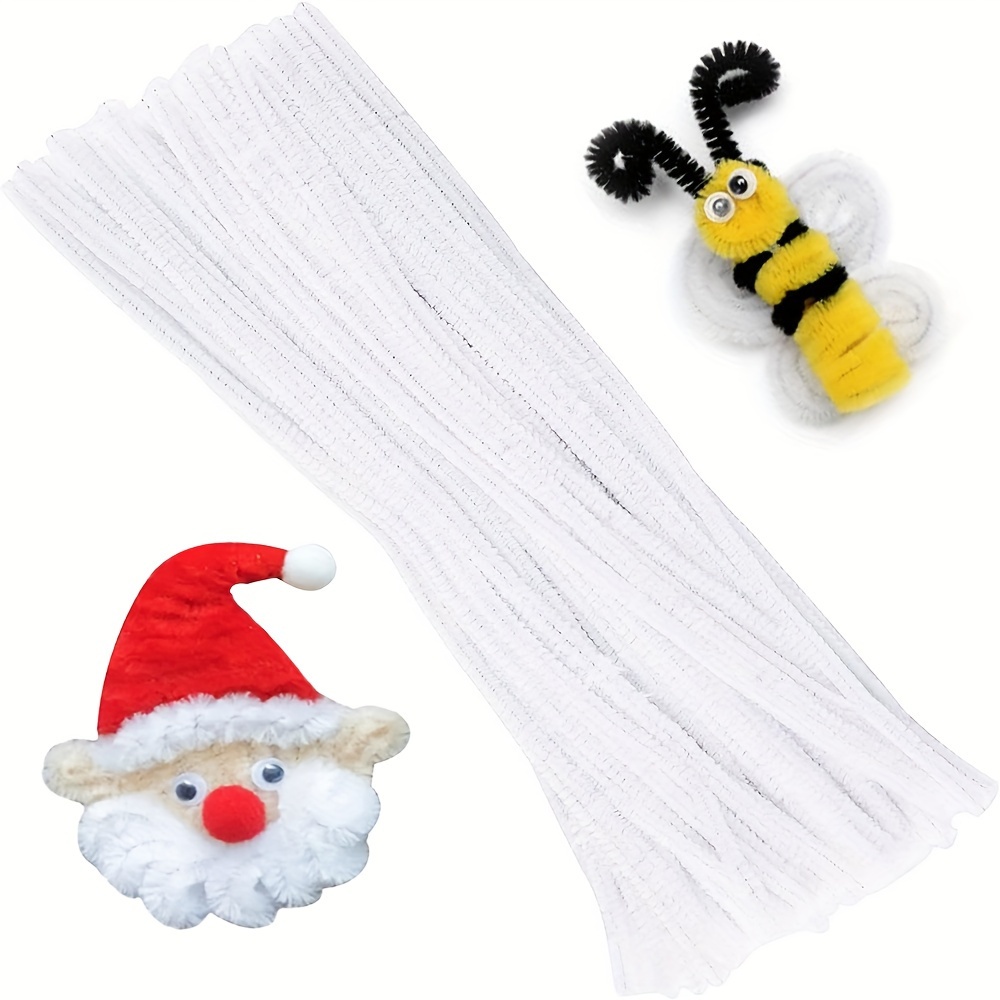 100 Pcs White Pipe Cleaners,Pi - Art Craft Shop recensione e prezzo