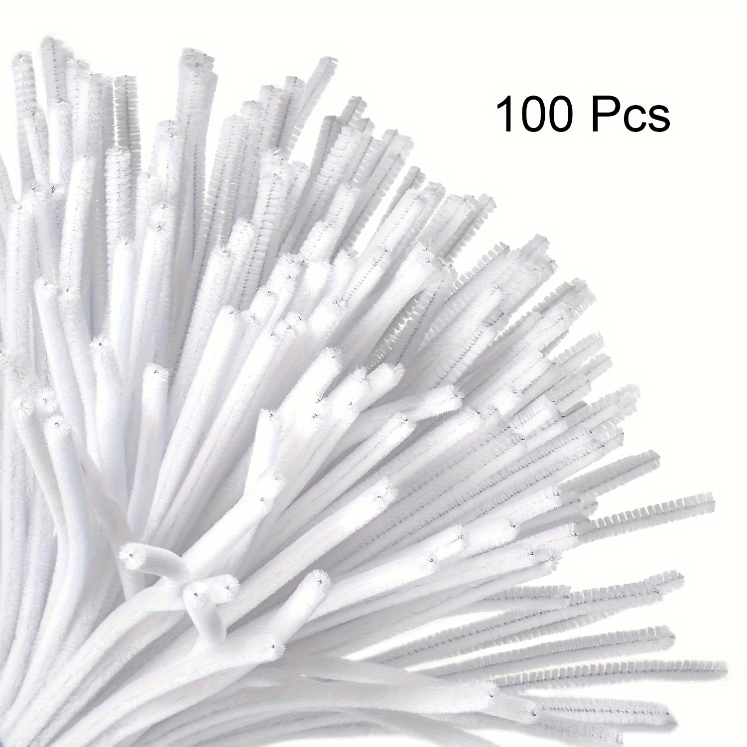 100 Pcs White Pipe Cleaners,Pi - Art Craft Shop recensione e prezzo