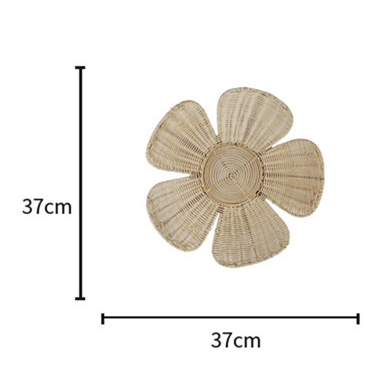 Nordic Woven Rattan Flower Wal - Art Craft Flower recensione e prezzo
