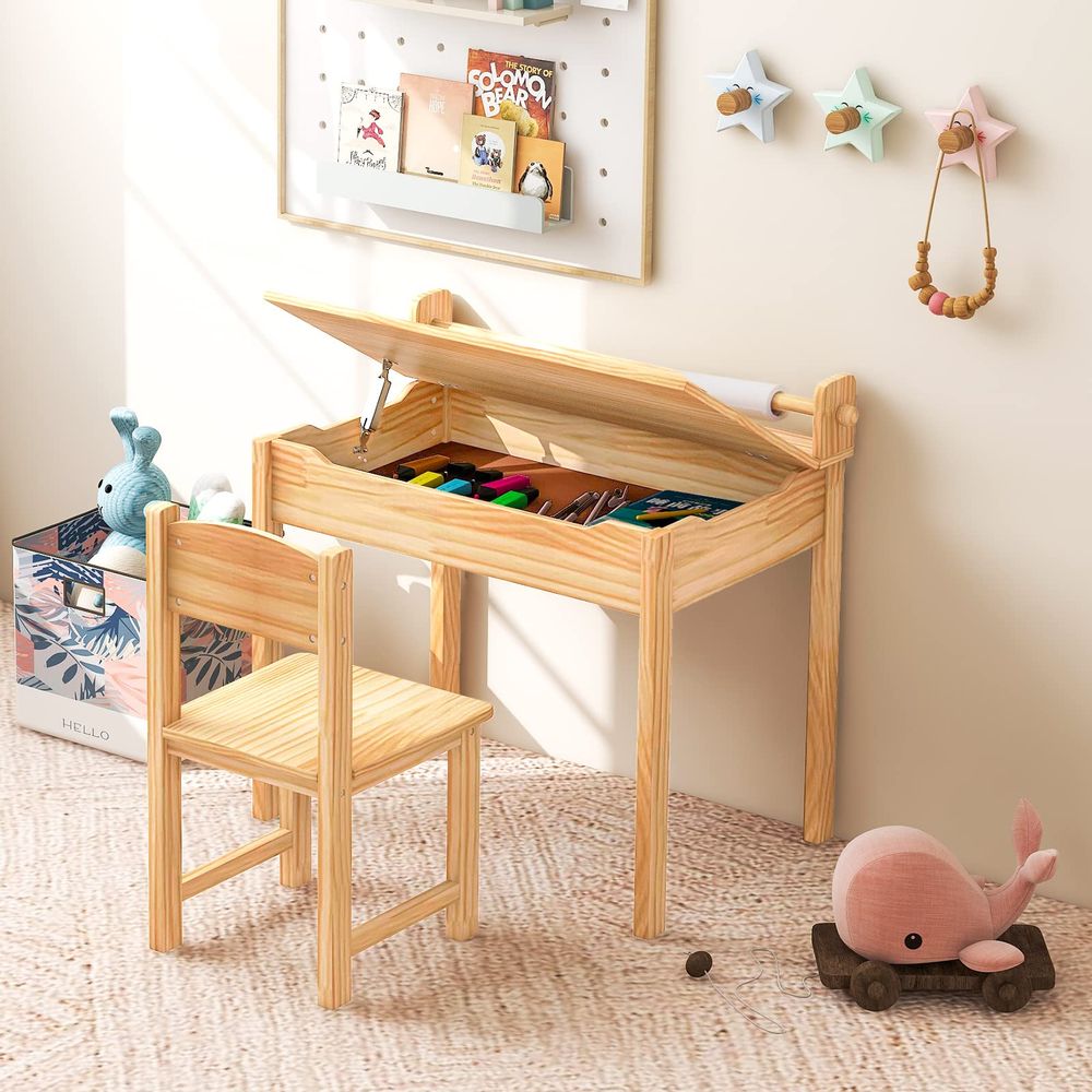 Kids Table and Chair Set, Flip - Art Craft Kindergarten recensione e prezzo