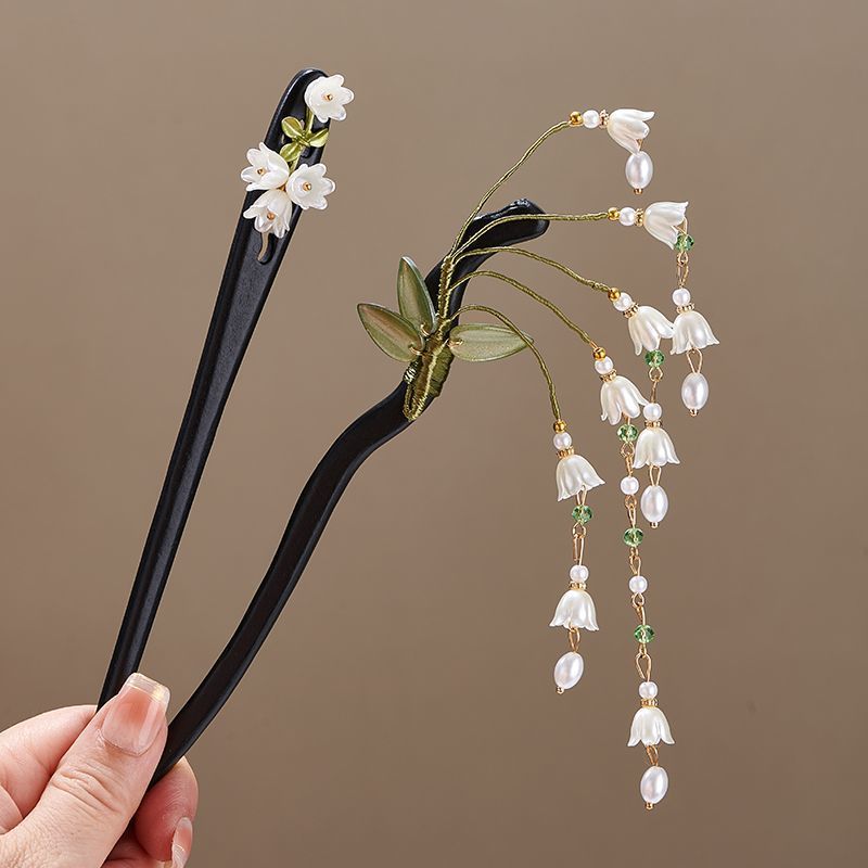 Wooden Flower Hairpin Vintage  - Art Craft Shop recensione e prezzo