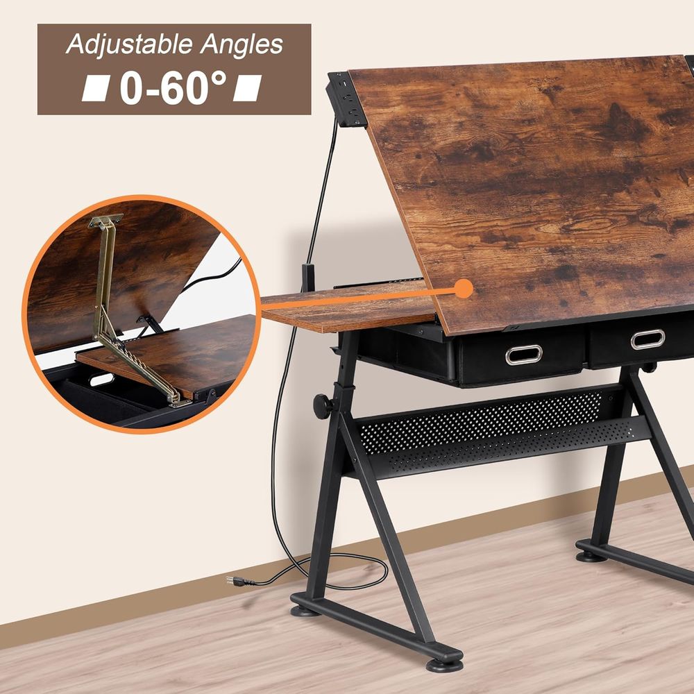 Adjustable Drafting Table with - Art & Craft Kortingscode recensione e prezzo