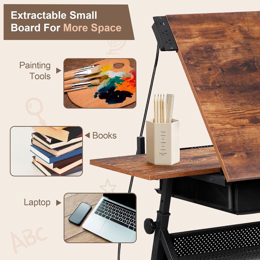 Adjustable Drafting Table with - Art & Craft Kortingscode recensione e prezzo