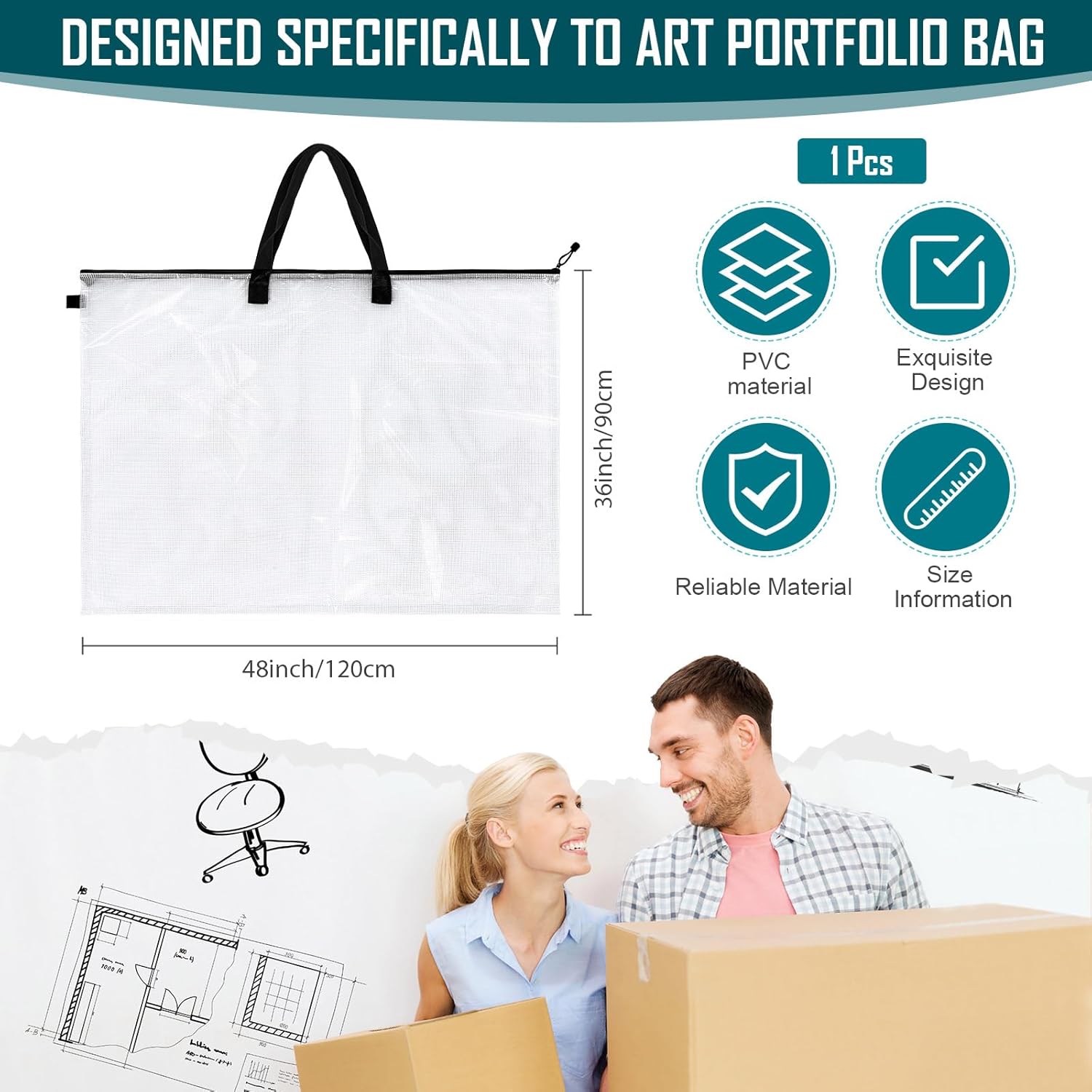Large Art Portfolio Bag 36x48  - Art Portfolio Bag recensione e prezzo