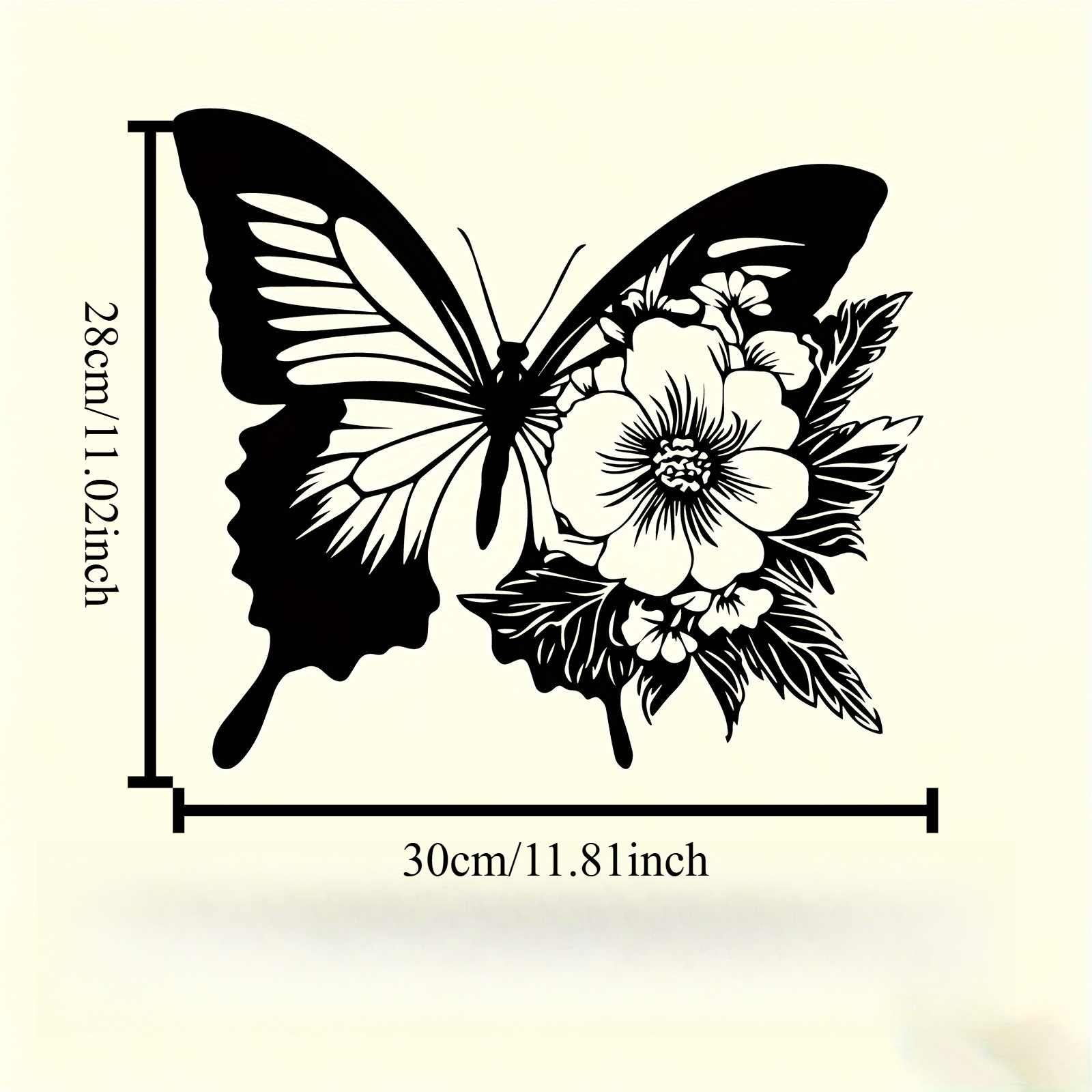 1pc Butterfly Floral Metal Wal - Art Craft Butterfly recensione e prezzo