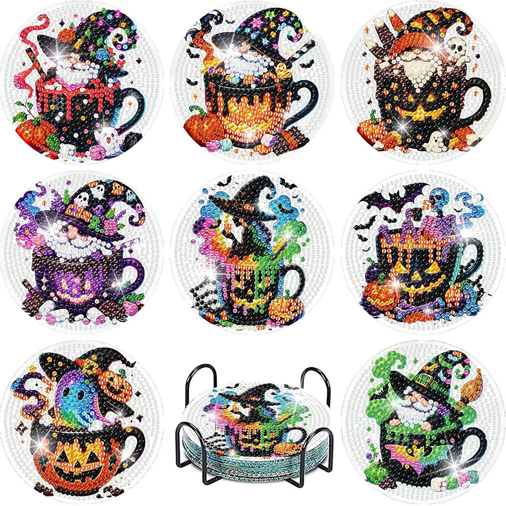 8PCS 5D Halloween Gnome Diamon - Art Craft Adult recensione e prezzo