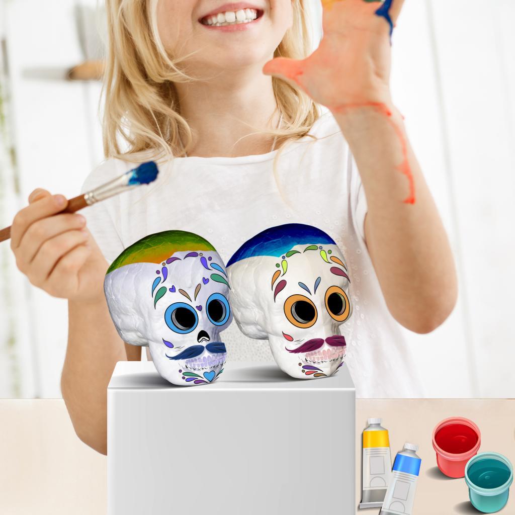 Moldable Craft Foam Skull Shap - Art Craft Kindergarten recensione e prezzo