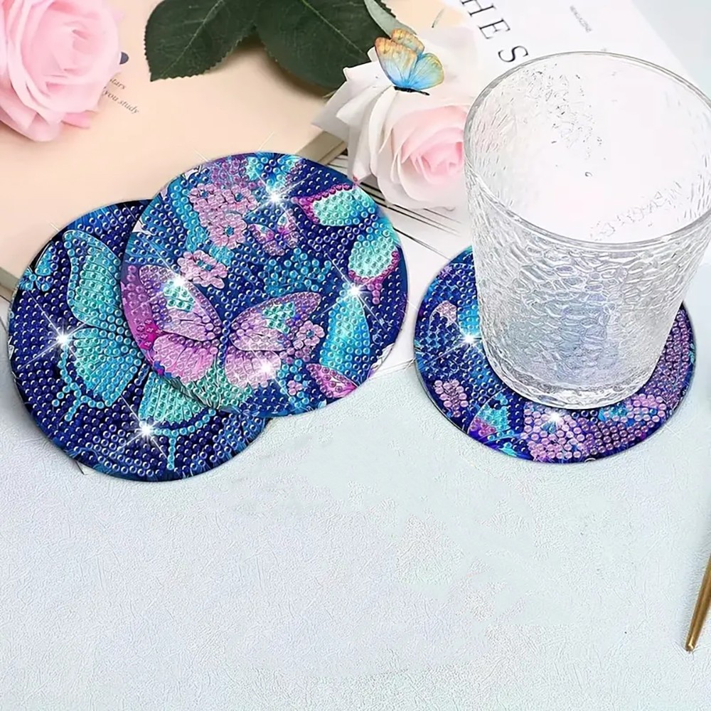 8 diamond art painting coaster - Art Craft Butterfly recensione e prezzo