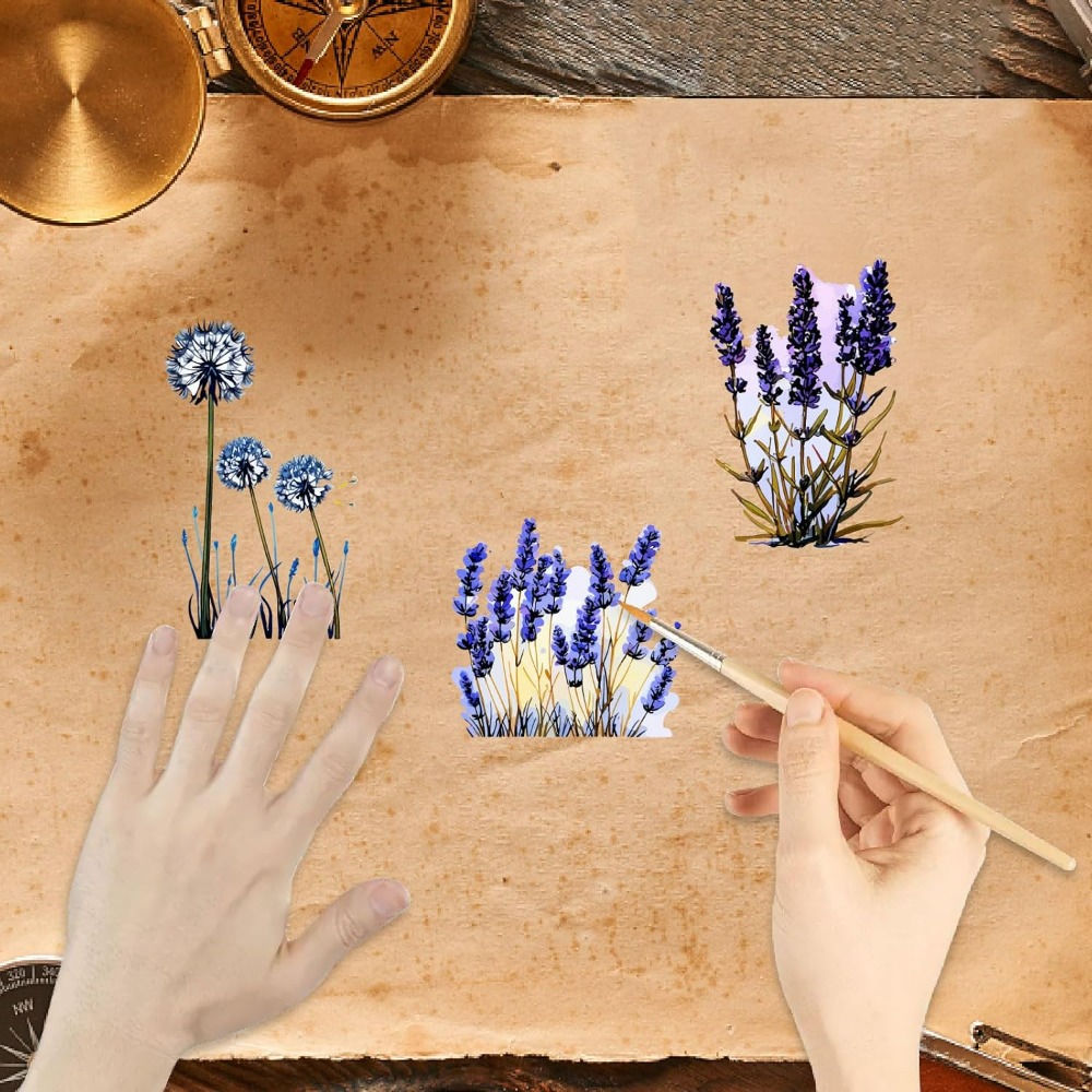 Dandelion Clear Stamps Lavende - Art Craft Flower recensione e prezzo