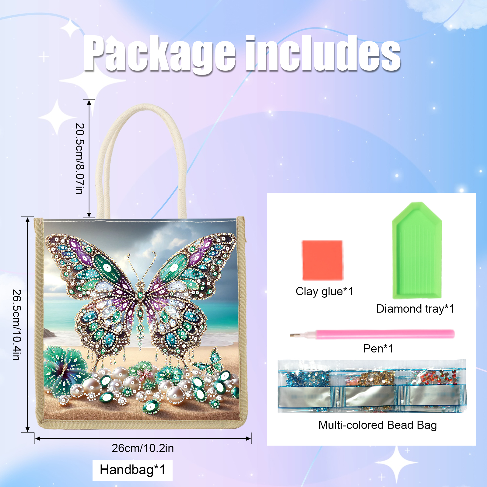 Diamond Art Painting Handbag K - Art Craft Kit recensione e prezzo