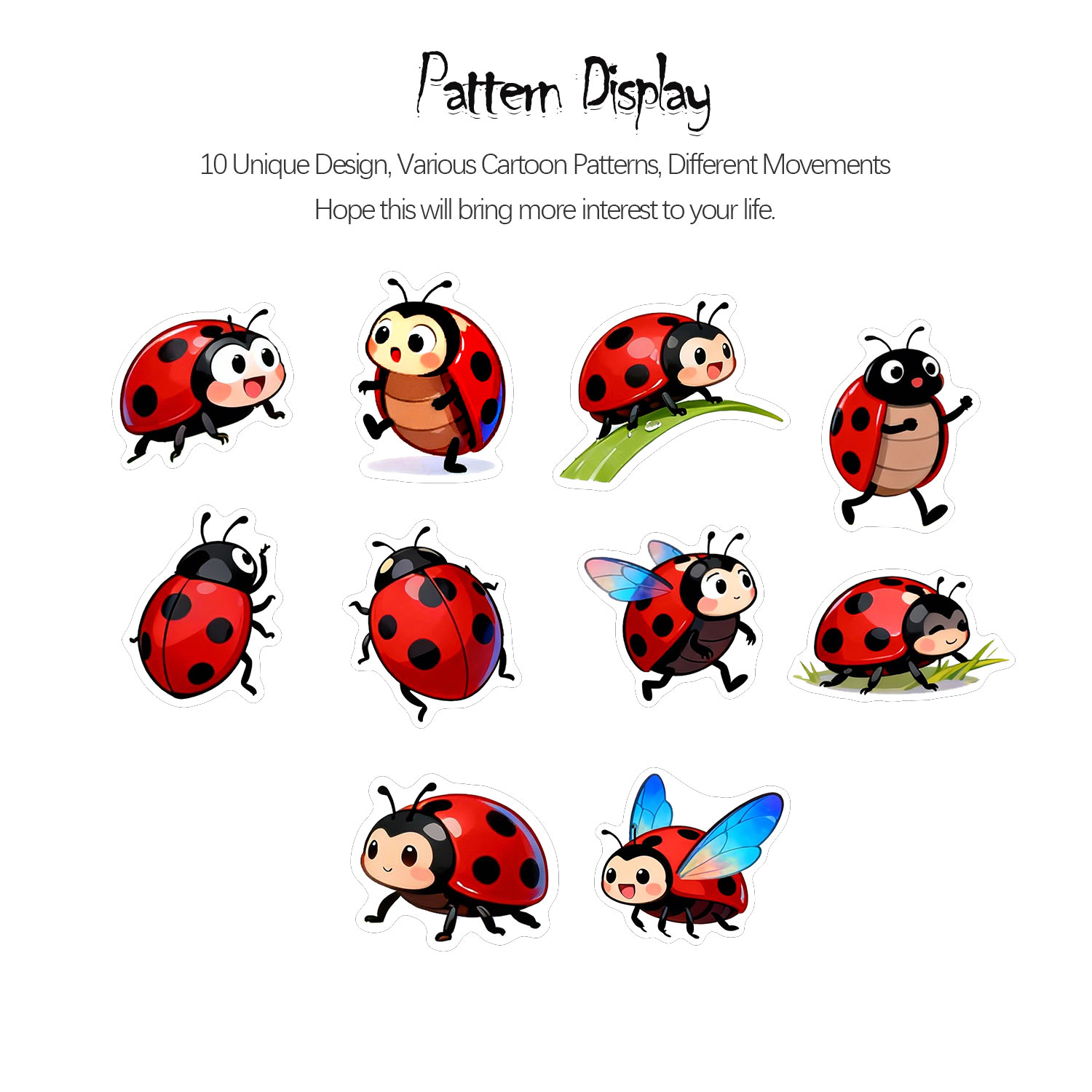 1Roll(500Pcs)10 Irregular Cart - Art Craft Ladybug recensione e prezzo