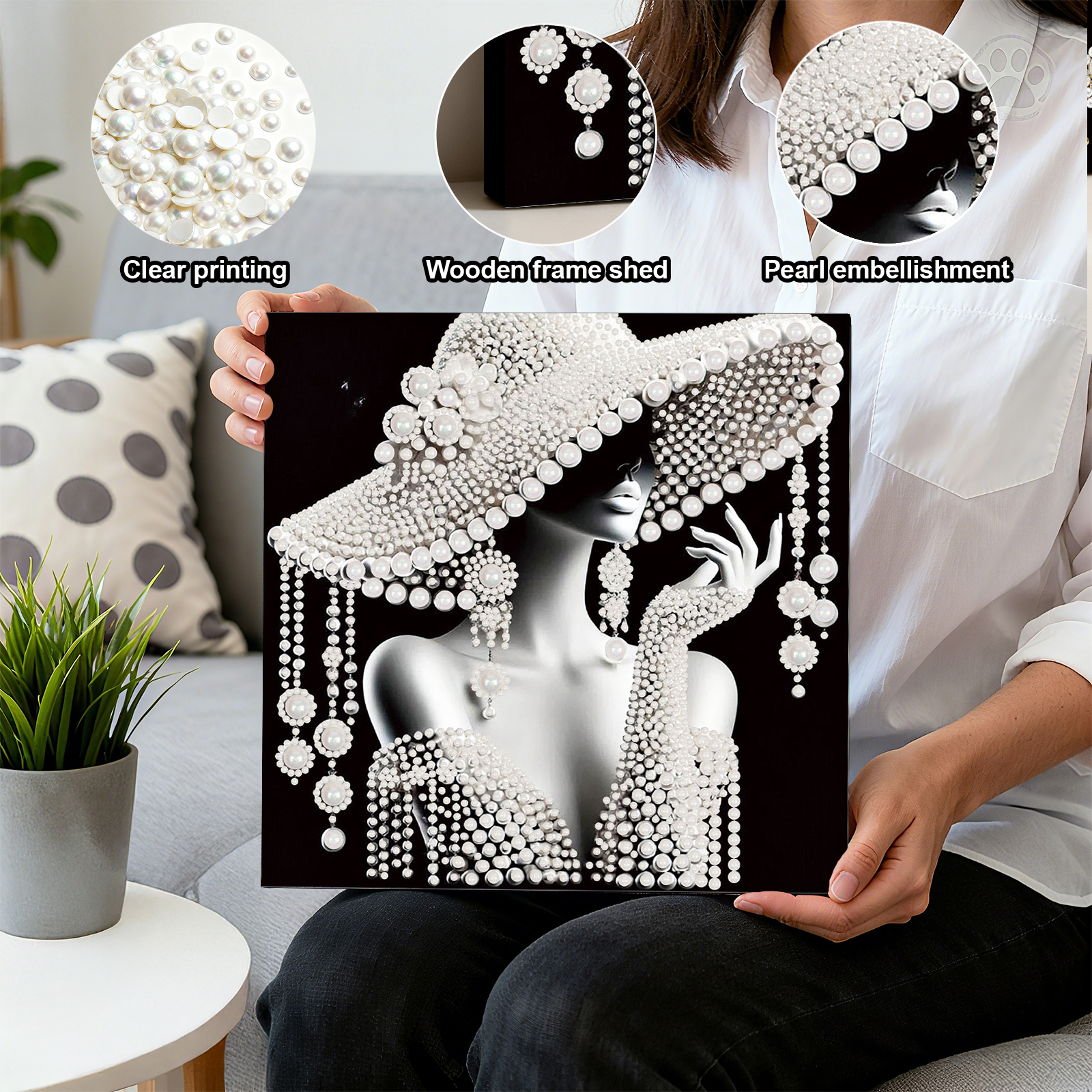 DIY Ladies Pearl Diamond Paint - Art Craft Adult recensione e prezzo