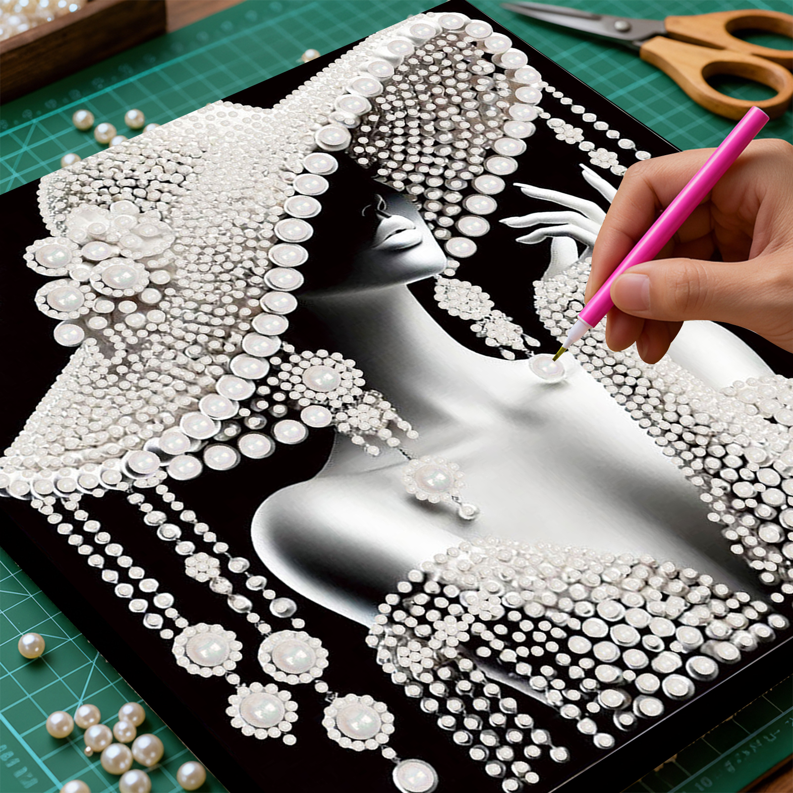 DIY Ladies Pearl Diamond Paint - Art Craft Adult recensione e prezzo