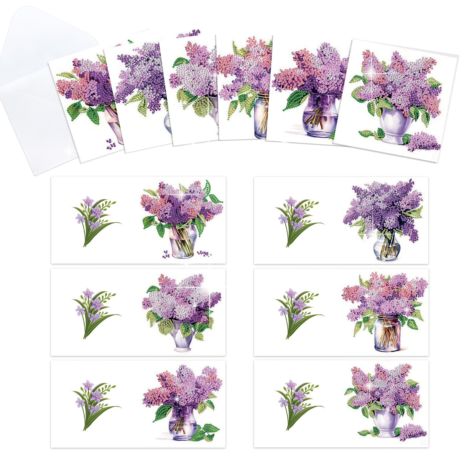 6Pcs Diamond Art Painting Gree - Art Craft Flower recensione e prezzo