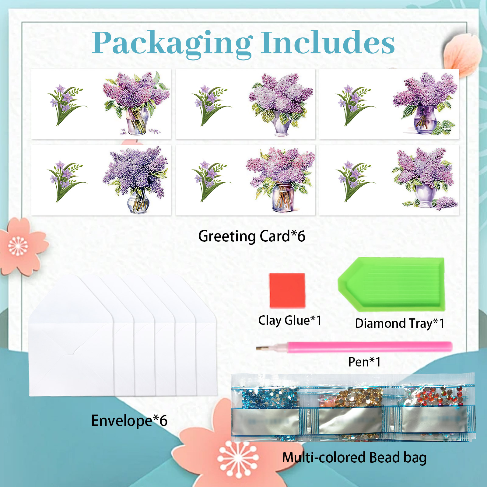 6Pcs Diamond Art Painting Gree - Art Craft Flower recensione e prezzo