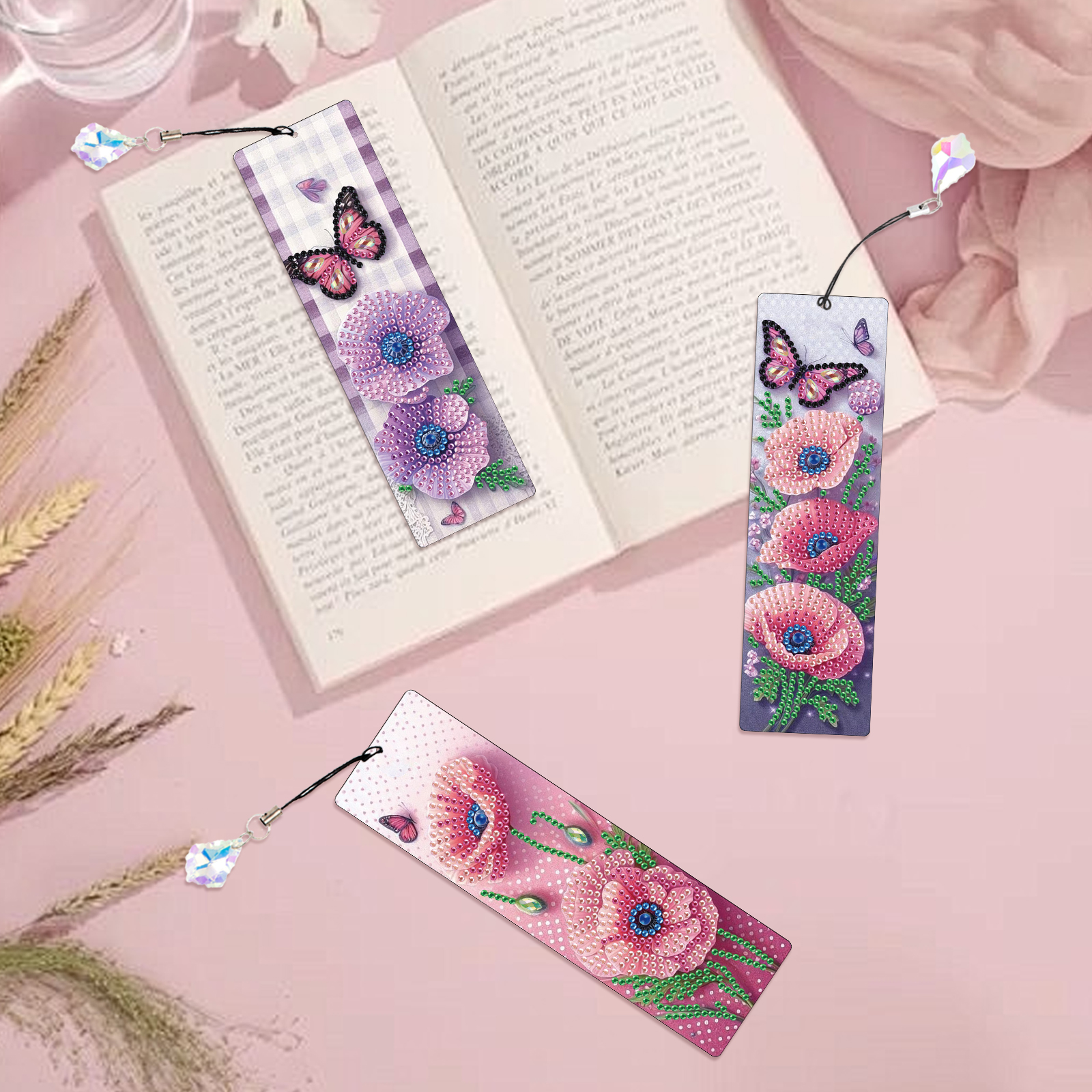 3Pcs Diamond Art Painting Book - Art Craft Flower recensione e prezzo