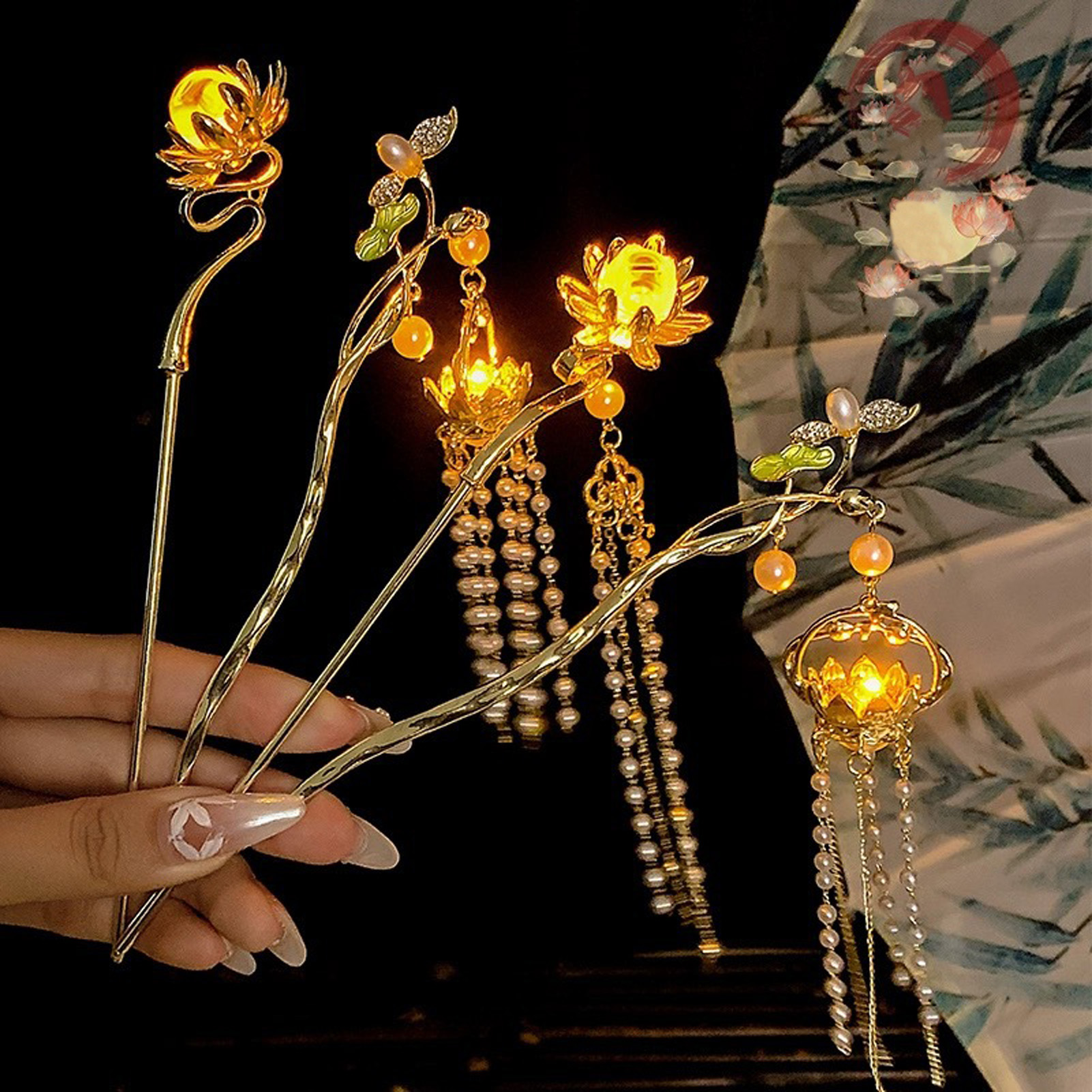 Luminous Flower Hairpin For Wo - Art Craft Shop recensione e prezzo