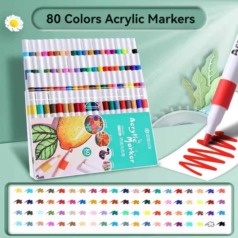 12-80 Colores Set Acrylic Pain - Art Craft Kindergarten recensione e prezzo