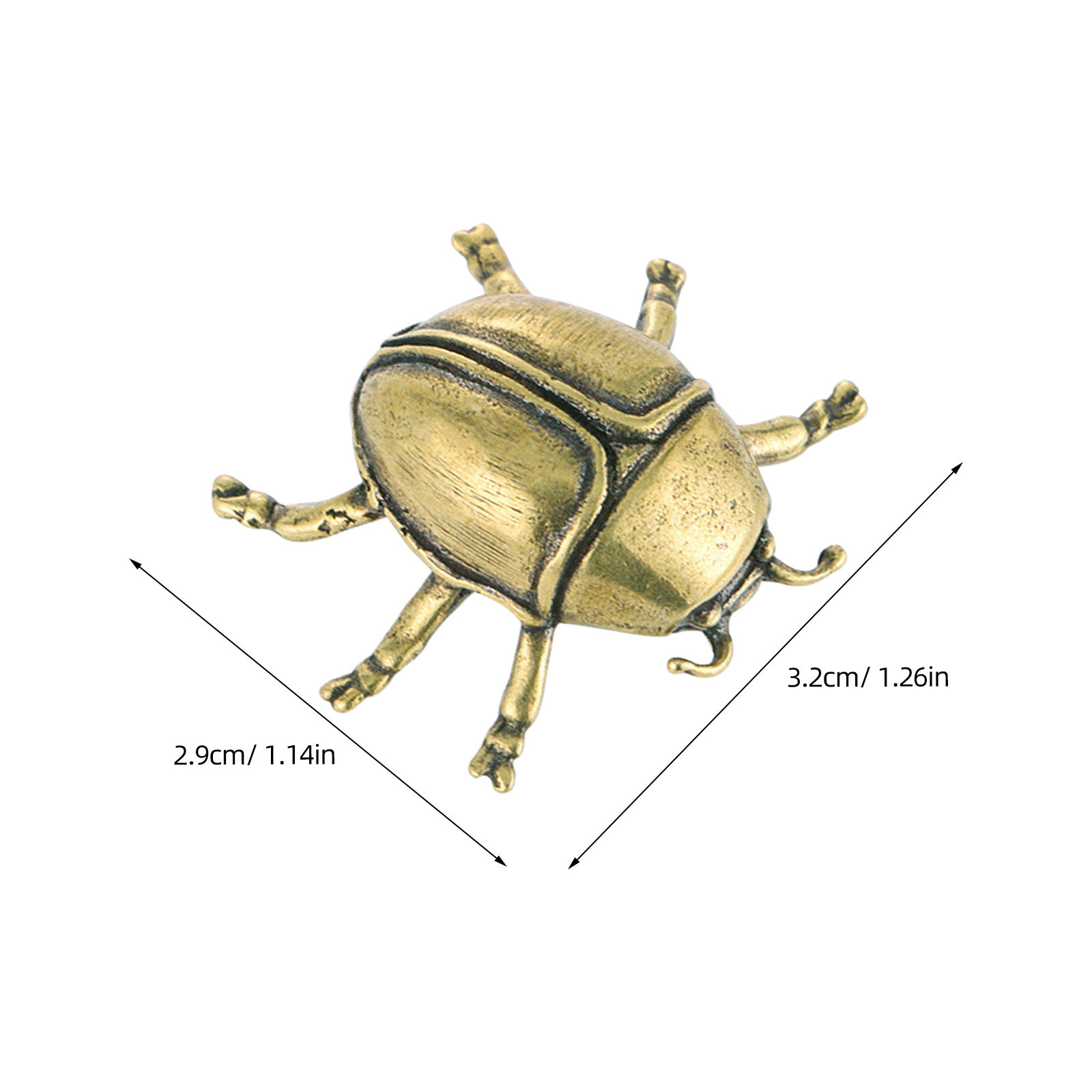 4Pcs Brass Ladybug Beetle Stat - Art Craft Ladybug recensione e prezzo